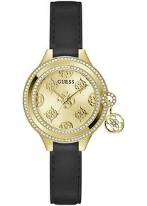 Quarzuhr Guess "CHARMED", schwarz, Armbanduhren, Damen, Quarzuhr, Armbanduhr, Damenuhr