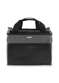 R&uuml;cksitzorganizer Hama "Auto R&uuml;cksitz Organizer schwarz grau, flach zusammenklappbar, 2 F&auml;cher", grau, Taschen, B/H/T: 29,5cm x 23,5cm x 44cm, Polyester, R&uuml;cksitzorganizer, B:29,5cm H:23,5cm T:44cm