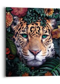Wandbild Reinders "Leopard", bunt (farbe bild(er): bunt), B:40cm H:50cm T:2cm, Holzwerkstoff, Bilder, Wandbild