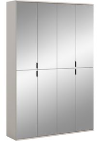 Garderoben-Set Home Affaire "TRONDHEIM, 2-teilig, Breite 122cm, individuell platzier- & erweiterbar", kaschmir, B:122cm H:193cm T:34cm, Holzwerkstoff, Kastenm&ouml;bel-Sets, Garderoben-Set, Garderobenschrank, Kleiderschrank, Schrankkombination, Garderobe
