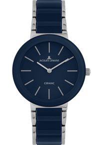 Keramikuhr Jacques Lemans "Monaco", dunkelblau, Armbanduhren, Damen, Keramikuhr, Quarzuhr, Armbanduhr, Damenuhr, analog
