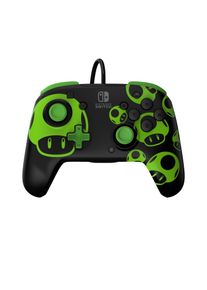Gamepad "Rematch Vired1Up Glow in the DarkSwitch", schwarz, PDP - PERFORMANCE DESIGNED PRODUCTS, Spielecontroller, Gamepad