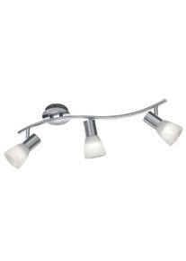 Trio LEUCHTEN LED Deckenstrahler "LEVISTO", grau (nickelfarben), 3, &Oslash; 55cm, Leuchten, LED Deckenleuchte, LED Deckenlampe, LED Deckenstrahler