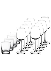 Villeroy & Boch Gl&auml;ser-Set VILLEROY & BOCH "Gl&auml;ser-Set Purismo Wine 12er Set transparent", bunt (transparent), B:21cm H:35,5cm, Glas, Trinkgef&auml;&szlig;e, Gl&auml;ser-Set, Sp&uuml;lmaschinenfest