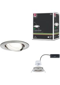 Paulmann LED Einbauleuchte "LED Einbauleuchte Nova Coin rund 84mm 50", silber (edelstahlfarben), 1, &Oslash; 8,4cm, 1 Stk., Leuchten, LED Einbauleuchte