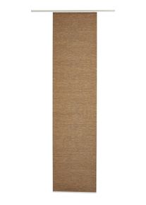 Schiebegardine Gardinia "Fl&auml;chenvorhang Natur-optik", braun (nugat), B:60cm H:245cm, Polyester, Gardinen, Schiebegardine, ohne Paneelwagen