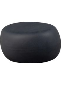 Beistelltisch Woood "Pebble aus Fiberclay mit abgerundeter organischer Form", anthrazit, B:65cm H:31cm T:49cm, Tische, Beistelltisch, Tragkraft 90 kg, Glasfaser-Ton-Gemisch, offene Materialstruktur