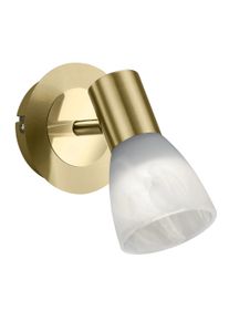 Trio LEUCHTEN LED Wandleuchte, grau (messingfarben), 1, Leuchten, LED Wandleuchte