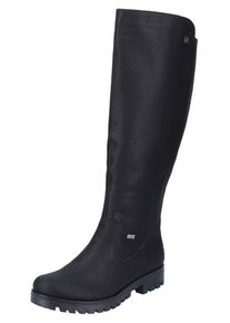 Winterstiefel Rieker, Damen, Gr. 43, Normalschaft, schwarz, Lederimitat, unifarben, Schuhe Winterstiefel, Langschaftstiefel, Winterstiefel im klassischen Look, TEX-Membran