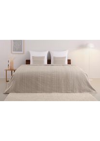 Tagesdecke OTTO HOME "Toscana", beige (natur), B:240cm L:250cm, Mischgewebe, Tagesdecken, Tagesdecke, Tagesdecke in verschiedenen Gr&ouml;&szlig;en