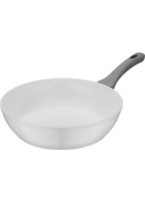 Schmorpfanne GSW "Fiona", wei&szlig;, H:6,8cm &Oslash;:24cm, Pfannen, Schmorpfanne, wei&szlig; mit Softtouch-Griff kratzfeste ILAG CERAMICVeredelung, Induktion