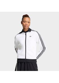 Outdoorjacke adidas originals "CLASSIC TT", Damen, Gr. XS, wei&szlig;, schwarz, Obermaterial: 52% Baumwolle, 48% Polyester, Jacken Outdoorjacke
