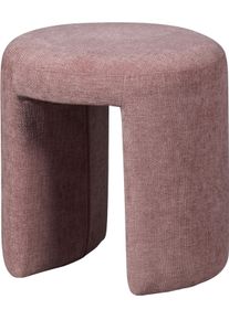 Sitzhocker Woood "Charlie kompakte Form, vollst&auml;ndig gepolstertes B 45 x T 45 x H 47 cm", blush, B:45cm H:47cm T:45cm, Hocker, Sitzhocker, Sehr hohe Verschlei&szlig;festigkeit, Tragkraft 100 kg, mittlere Sitzh&ouml;he