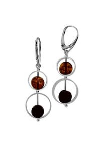 Paar Ohrh&auml;nger OSTSEE-SCHMUCK "- Valerie - Silber 925/000 - Bernstein" Gr. 50, silber (silber 925, silberfarben, wei&szlig;), Ohrringe, Damen, Silber 925 (Sterlingsilber), Paar Ohrh&auml;nger
