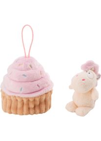 Kuscheltier Nici "Theodor & Friends GREEN, Einhorn Creamy Pink 10 cm in Cupcake mit Loop", bunt, Pl&uuml;schfiguren, KinderB:8cm H:12cm L:8cm, Kuscheltier, B:8cm H:12cm L:8cm