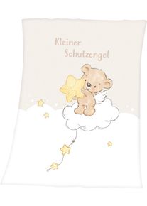 Babydecke Baby Best "Kleiner Schutzengel", bunt, B:75cm L:100cm, Obermaterial: 100% Polyester, Wohndecken, Babydecke, liebevolles Motiv