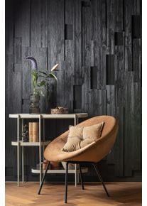 Beistelltisch Woood "Noan aus MDF mit pulverbeschichtetem Metallgestell, 90 x 28 x 80 cm", antikbeige, B:90cm H:80cm T:28cm, Tische, Beistelltisch, Tragkraft 5 kg pro Boden, Gestellrohr &Oslash; 1,5 cm