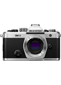Lancom Systems OM SYSTEM Systemkamera "OM-3", schwarz (silber, schwarz), B:13,93cm H:8,89cm T:4,58cm, Fotokameras, Systemkamera