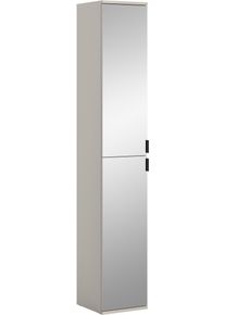 Mehrzweckschrank Home Affaire "TRONDHEIM, H&ouml;he 193 cm, 2 Spiegelt&uuml;ren, 6 F&auml;cher, 4 Einlegeb&ouml;den", kaschmir, B:30cm H:193cm T:34cm, Holzwerkstoff, Schr&auml;nke, Mehrzweckschrank, Schrank, Hochschramk, Mehrzweckschrank, Universalschrank, Flur, Diele