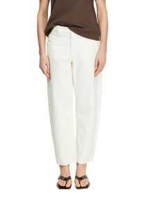 Relax-fit-Jeans comma, Damen, Gr. 34, N-Gr, wei&szlig;, Denim/Jeans, Obermaterial: 90% Baumwolle, 9% Polyester, 1% Elasthan, unifarben, relaxed fit lang, Jeans Relax-fit-Jeans, mit Taschen