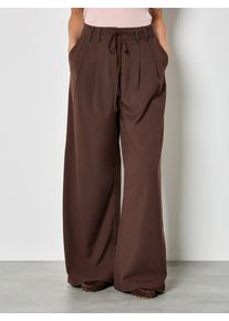 Wirkhose Apricot "Hose", Damen, Gr. XL (42), N-Gr, braun, gewebt, Obermaterial: 64% Polyester PES. 34% Viskose CV. 2% Elasthan EL., uni, Hosen Wirkhose, mit Plissee-Detail