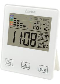 Wetterstation Hama "Thermo-/Hygrometer "TH-10", mit Schimmelalarm Thermometer", wei&szlig;, Wetterstationen, Wetterstation
