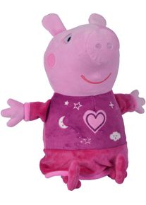 Pl&uuml;schfigur Simba "Peppa Pig, Gute Nacht Peppa", rosa, Pl&uuml;schfiguren, KinderH:25cm, Pl&uuml;schfigur, mit Sound und Schlummerlicht, H:25cm
