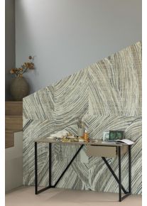 Schreibtisch Woood "New Julius FSC-Kiefernholz mit Schublade, lackiert B126xT53xH75 cm", beige (schlamm, schwarz), B:126cm H:75cm T:53cm, Tische, Schreibtisch, Tragkraft Blatt 20 kg, sichtbare Maserung, einfach zu montieren