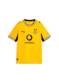 Fu&szlig;balltrikot Puma "BVB HOME JERSEY REPLICA JR", Kinder, Gr. 176, faster gelb, Puma schwarz, Web, Obermaterial: 100% Polyester, bedruckt, regular fit normal, Rundhals, Trikots Fu&szlig;balltrikot, f&uuml;r Jugendliche, mit Print-Applikationen, atmungsaktiv