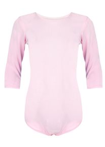 Turnanzug AQUARTI "Body M&auml;dchen Body 3/4 Arm", M&auml;dchen, Gr. 146, rosa, Obermaterial: 96% Baumwolle CO. 4% Elasthan EL., Sportanz&uuml;ge Turnanzug
