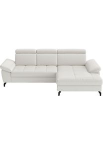 Sit & More Ecksofa SIT & MORE "Vanity", reinwei&szlig;, B:264cm H:84cm T:181cm, Sofas, Ecksofa, Inkl.Sitz-,Kopf-und Armteilverstellung