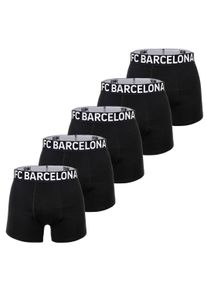 Boxershorts FC Barcelona "Boxershort FCB Boxer Briefs 5-Pack 5er Pack", Herren, Gr. XL, schwarz, Obermaterial: 95% Baumwolle CO. 5% Elasthan EL., Unterhosen Boxershorts