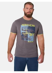 T-Shirt Jan Vanderstorm "T-Shirt HENTUR", Herren, Gr. XL, grau, Obermaterial: 100% Baumwolle CO., Shirts T-Shirt