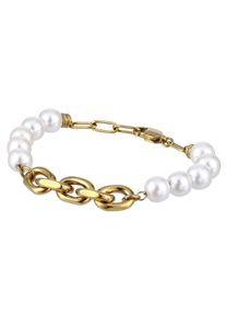 Armband Lady, wei&szlig;, wei&szlig;, Armb&auml;nder, Damen, Edelstahl, Armband