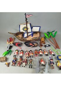 Playmobil Bundle Piraten Schiff mit 15 Figuren & Zubeh&ouml;r | mehrfarbig