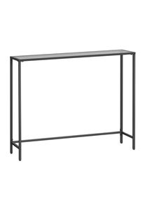 Mid.you Konsolentisch, Goldfarben, Metall, Glas, eckig, 100.5x80x20 cm, Wohnzimmer, Wohnzimmertische, Konsolentische