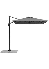 Schneider Ampelschirm, Anthrazit, Textil, 230x239x300 cm, 360&deg; drehbar, lichtecht, UV-best&auml;ndig, verrottungsfest, mit Bel&uuml;ftung, Sonnenschutz, Sonnenschirme