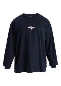 Langarmshirt Quiksilver "Mercury Old English", Herren, Gr. M, schwarz, Obermaterial: 100% Walkfrottier;, Shirts Langarmshirt