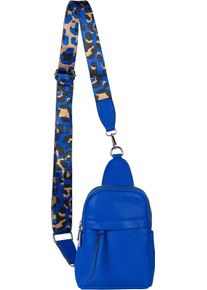 Umh&auml;ngetasche styleBREAKER "One Shoulder Rucksack Uni", Damen, Gr. B/H/T: 15cm x 22cm x 5cm Einheitsgr&ouml;&szlig;e, royalblau, 100% Polyurethan PU. Futter: 80% Nylon NY. 20% Baumwolle CO., unifarben, Taschen Umh&auml;ngetasche