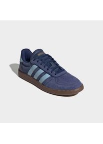 Sneaker adidas Sportswear "BREAKNET SLEEK", Damen, Gr. 38,5, dunkelblau, clear sky, gum5, Leder, Synthetik, Schuhe Sneaker