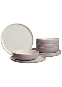 Ritzenhoff & Breker Geschirr-Set RITZENHOFF & BREKER "Tafelservice Jasper 8er Set", beige (taupe), 8, Steinzeug, Geschirr-Sets, Geschirr-Set, Sp&uuml;lmaschinengeeignet