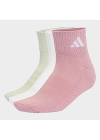 Funktionssocken adidas Performance "C ESS ANK 3P", Damen, Gr. M (40/42), magic mauve, wei&szlig;, halo gr&uuml;n, wei&szlig;, Obermaterial: 57% Baumwolle, 40% Polyester, 2% Elasthan, 1% Polyamid, Socken Funktionssocken, f&uuml;r sportliche Aktivit&auml;ten, sportlicher Stil, elastisch