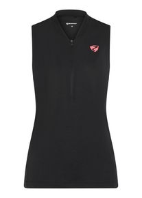 Radtrikot Ziener "NIKOLETTA-Z", Damen, Gr. 46, schwarz, Obermaterial: 85% Polyester, 15% Baumwolle. Obermaterial 2: 86% Polyester, 14% Baumwolle, Trikots Radtrikot