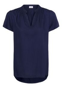 Kurzarmbluse Saint Tropez "Kurzarm-Bluse BrittaSZ", Damen, Gr. M, dunkelblau denim, Obermaterial: 100% Viskose Birla Livaeco CV Livaeco., Blusen Kurzarmbluse