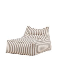 Sitzsack VENTURE HOME "Redang, Outdoor-Sitzsack 118 &times; 94 &times; 83 cm, belastbar bis 150 kg", beige, wei&szlig;, B:90cm H:83cm T:118cm, Polypropylen, Sitzs&auml;cke, Sitzsack, Loungesack, Olefin-Bezug, Polystyrol-F&uuml;llung, weich, anschmiegsam