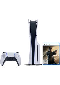 Playstation 5 Konsolen-Set "PS5 Disk Edition (Slim) inkl. 007 First Light", wei&szlig;, schwarz, B:35,8cm H:9,6cm T:21,6cm, Spielekonsolen, Konsolen-Set