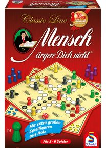 Spiel Schmidt Spiele "Classic Line, Mensch &auml;rgere Dich nicht", bunt, Spiele, Kinder, Spiel, mit gro&szlig;en Spielfiguren, Made in Germany