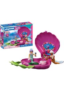 Konstruktions-Spielset Playmobil "Muscheltasche Meerjungfrauen (72105), Fantasy & Magic", pink (bunt), Spielbausteine, Kinder, Kunststoff, Konstruktions-Spielset
