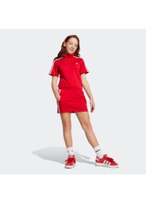 Shirtkleid adidas originals "FIREBIRD", Damen, Gr. 128, N-Gr, rot (better scarlet), Obermaterial: 100% Polyester, Kleider Shirtkleid