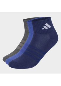 Funktionssocken adidas Performance "C ESS ANK 3P", Damen, Gr. XXL (49/51), dual indigo, dunkelgrau heather, dunkelblau, wei&szlig;, Obermaterial: 57% Baumwolle, 40% Polyester, 2% Elasthan, 1% Polyamid, Socken Funktionssocken, f&uuml;r sportliche Aktivit&auml;ten, sportlicher Stil, elastisch